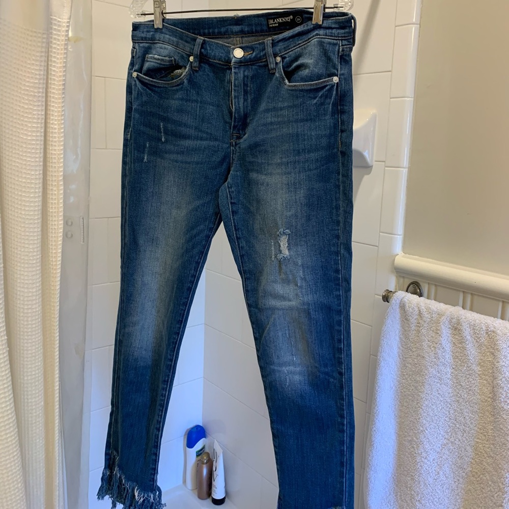 Blank NYC frayed jeans